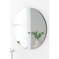 Simple round mirror Black 50cm