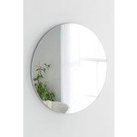 Simple round mirror Silver 70cm