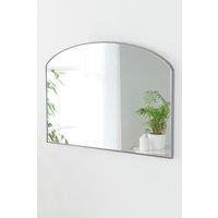 Minimal arched mirror Silver 71(w) x 49cm(h)