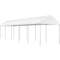Berkfield Home Gazebo with Roof White 11.15x2.28x2.69 m Polyethylene