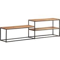 Berkfield Home TV Cabinet 180x30x50 cm Solid Acacia Wood in Brown | Size: 180 x 30 x 50 cm