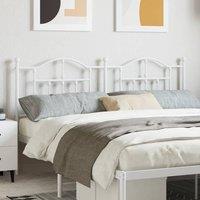 Metal Headboard White 180 cm