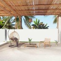 Berkfield Home Retractable Side Awning Cream 160x1000 cm in Beige