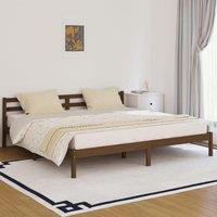 Day Bed Solid Wood Pine 200x200 cm Super King Honey Brown