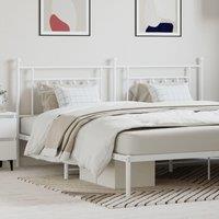 Metal Headboard White 193 cm