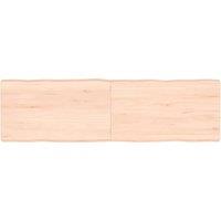 Table Top 140x40x(2-6) cm Untreated Solid Wood Live Edge