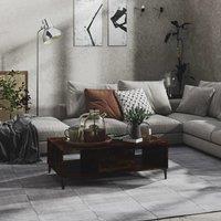 Berkfield Home Coffee Table Smoked Oak 103.5x60x35 cm Engineered Wood in Brown
