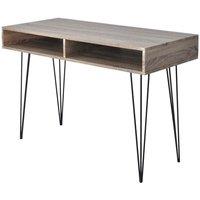 Desk with 2 Compartments Grey