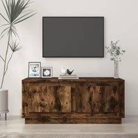 Berkfield Home Coffee Table Smoked Oak 102x50x44 cm Engineered Wood in Brown | Size: 102 x 50 x 44 cm