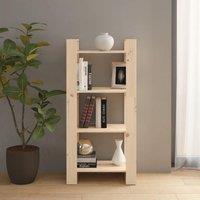 Berkfield Home Book Cabinet/Room Divider 60x35x125 cm Solid Wood in Brown | Size: 60 x 35 x 125 cm