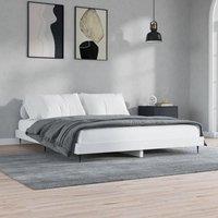 Berkfield Home Bed Frame White 120x200 cm Engineered Wood | Size: Small Double
