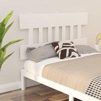 Berkfield Home Bed Headboard White 203.5x3x81 cm Solid Wood Pine