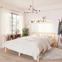 Bed Frame Solid Pinewood 120x200 cm