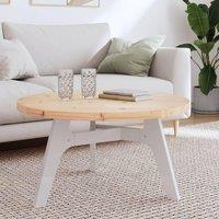 Table Top Round 80x3 cm Solid Wood Pine