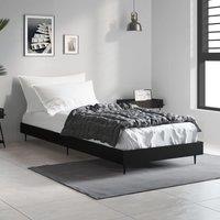 Berkfield Home Bed Frame Black 75x190 cm Small Single Engineered Wood