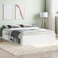Bed Frame White 135x190 cm Double