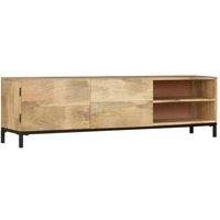 TV Cabinet 145x30x41 cm Solid Mango Wood