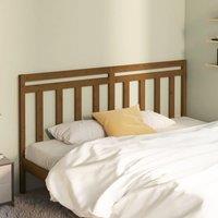 Berkfield Home Bed Headboard Honey Brown 206x4x100 cm Solid Wood Pine | Size: 206 x 4 x 100 cm