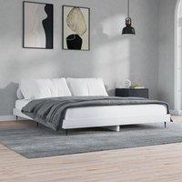Berkfield Home Bed Frame High Gloss White 120x200 cm Engineered Wood | Size: Small Double