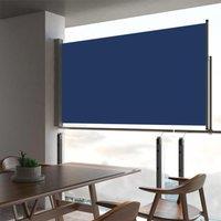 Berkfield Home Patio Retractable Side Awning 160x300 cm Blue