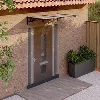 Berkfield Home Door Canopy Black 152.5x90 cm Polycarbonate