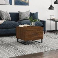 Coffee Table Brown Oak 50x50x40 cm Engineered Wood