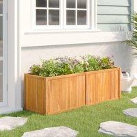 Raised Bed 150x50x50 cm Solid Wood Teak