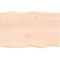 Table Top 80x50x(2-6) cm Untreated Solid Wood Live Edge