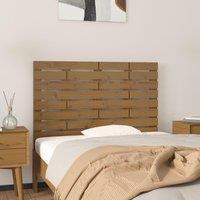 Berkfield Home Wall Headboard Honey Brown 96x3x63 cm Solid Wood Pine | Size: 96 x 3 x 63 cm