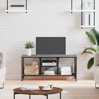 Berkfield Home TV Cabinet Grey Sonoma 100x35x45 cm Engineered Wood&Iron | Size: 100 x 35 x 45 cm