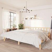 Bed Frame Solid Pinewood 200x200 cm
