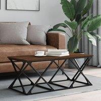 Coffee Table Brown Oak 100x49x40 cm Engineered Wood