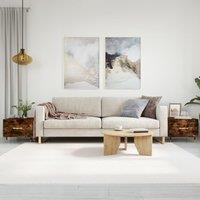 Berkfield Home Coffee Tables 2 pcs Smoked Oak 50x50x40 cm Engineered Wood in Brown | Size: 50 x 50 x 40 cm