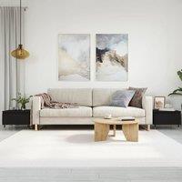 Berkfield Home Coffee Tables 2 pcs Black 50x46x35 cm Engineered Wood | Size: 50 x 46 x 35 cm
