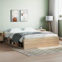 Berkfield Home Bed Frame Sonoma Oak 150x200 cm King Size in Brown