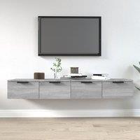 Berkfield Home Wall Cabinets 2 pcs Grey Sonoma 68x30x20 cm Engineered Wood | Size: 68 x 30 x 20 cm