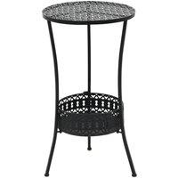 Berkfield Home Bistro Table Black 40x70 cm Metal