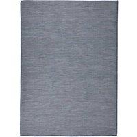 Berkfield Home Outdoor Flatweave Rug 200x280 cm Blue | Size: 100 cm diameter