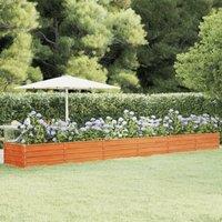 Berkfield Home Garden Raised Bed Rusty 600x80x45 cm Corten Steel in Brown | Size: 600 x 80 x 45 cm