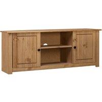 Berkfield Home TV Cabinet 120x40x50 cm Solid Pine Wood Panama Range in Brown | Size: 120 x 40 x 50 cm