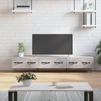 Berkfield Home TV Cabinet Concrete Grey 150x36x30 cm Engineered Wood | Size: 150 x 36 x 30 cm