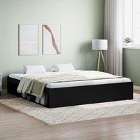 Berkfield Home Bed Frame Black 180x200 cm Super King Size