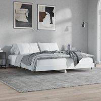 Berkfield Home Bed Frame White 200x200 cm Engineered Wood