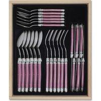 Laguiole 24 Piece Cutlery Set in Display Box in Purple