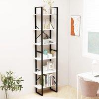 Berkfield Home Storage Shelf White 60x30x210 cm Solid Wood Pine | Size: 60 x 30 x 210 cm