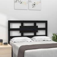 Berkfield Home Bed Headboard Black 95.5x4x100 cm Solid Wood Pine
