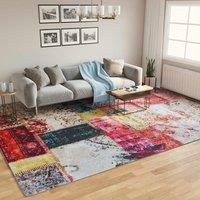 Berkfield Home Rug Washable Multicolour 400x300 cm Anti Slip | Size: 100 cm diameter