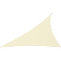 Berkfield Home Sunshade Sail Oxford Fabric Triangular 4x5x6.4 m Cream in Beige