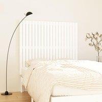 Berkfield Home Wall Headboard White 127.5x3x110 cm Solid Wood Pine