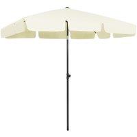 Berkfield Home Beach Umbrella Sand Yellow 200x125 cm